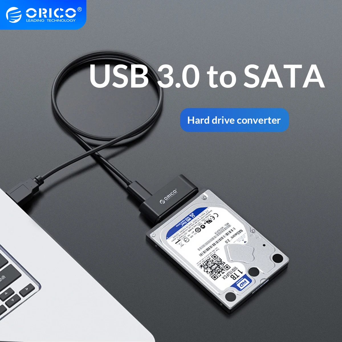 Support UASP & 1 TB Hard Drive ORICO USB 3.0 to SATA III Adapter Cable for 2.5 SSD/HDD Drives SATA to USB 3.0 Converter