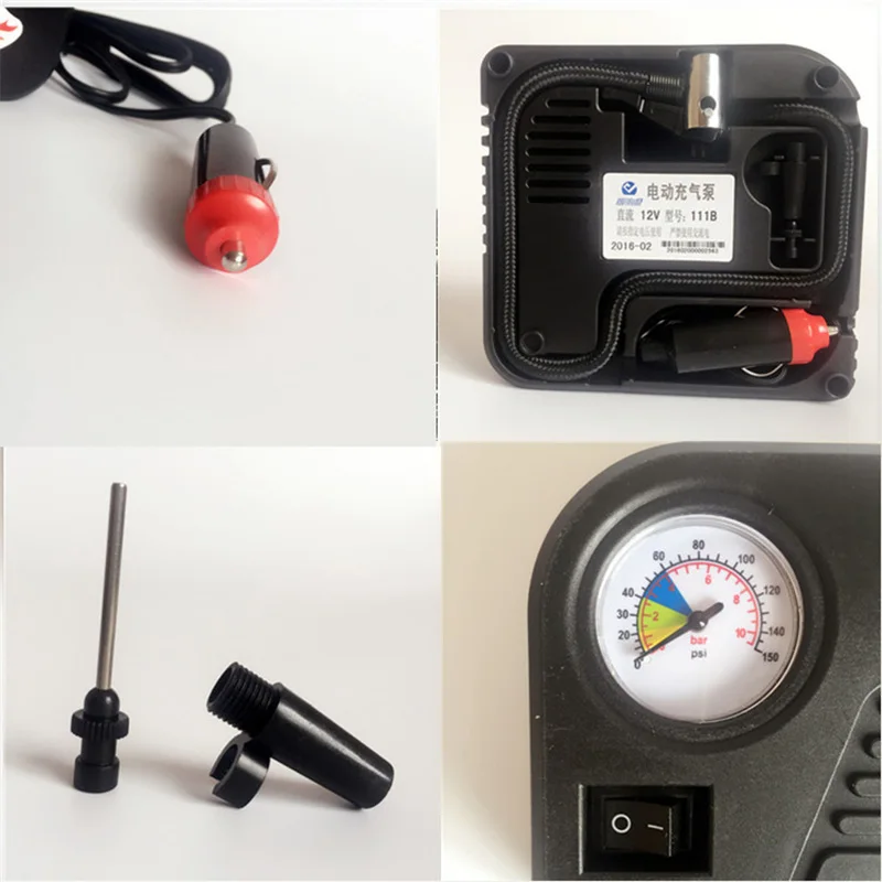 Автомобильный воздушный насос 12V пробки прикуривателя автомобиля электрический воздушный насос для накачки шин автозапчасти Toyota Hilux XC-101