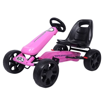 

LEADZM LZ-03 Kart EVA Wheel Toy Car Mini Alloy Engineering Size 103*59*58 Pink