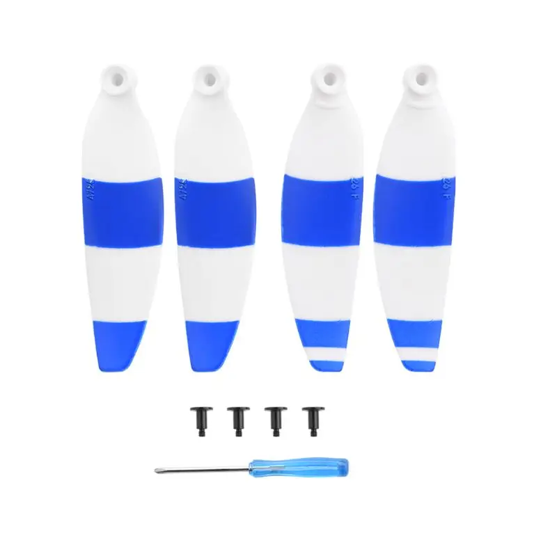 White and Blue 1/2/4 пары, цветные пропеллеры Quick Настройка Prop лопасти для DJI Mavic Мини RC дроны - Цвет: White and Blue