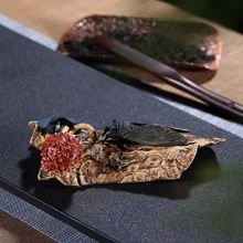 Исин чай играть чай Pet Play красная восковница Cicada украшение глиняный Чай Аксессуары для домашних животных