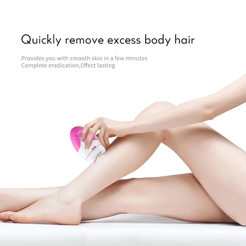 Kemei 189a Women Painless Epilator Rechargeable Body Hair Removal Machine Electric Shaving Private Part Bikini Armpit Depilation 3