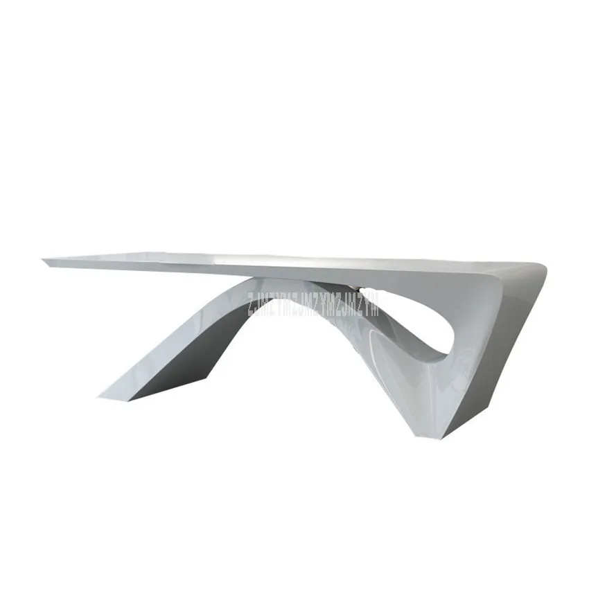 Simple Nordic Wooden Laptop Computer Table Special Shape Executor Manager's Office Desk Table Fashion Office Furniture White
