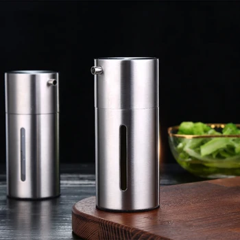 

Stainless Steel Seasoning Bottle Household Seasoning Jar Oil Pot Vinegar Soy Sauce Oil Bottle