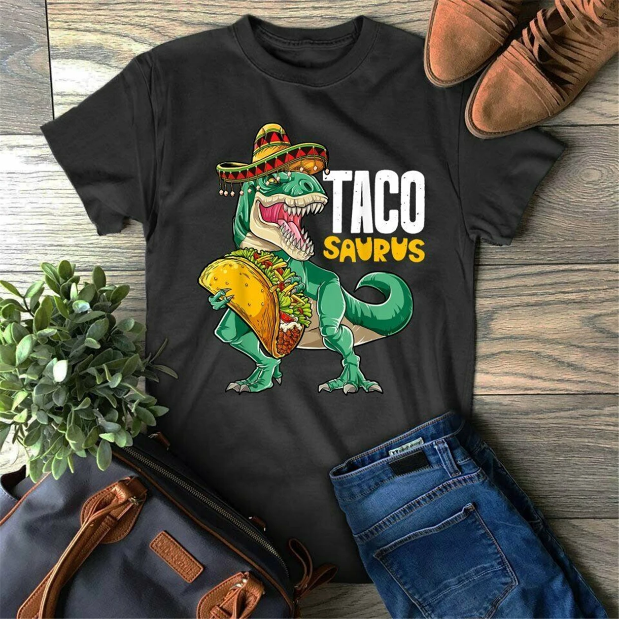Мужская дышащая футболка Tacosaurus Taco Cinco de Mayo Dinosaur rex | одежда