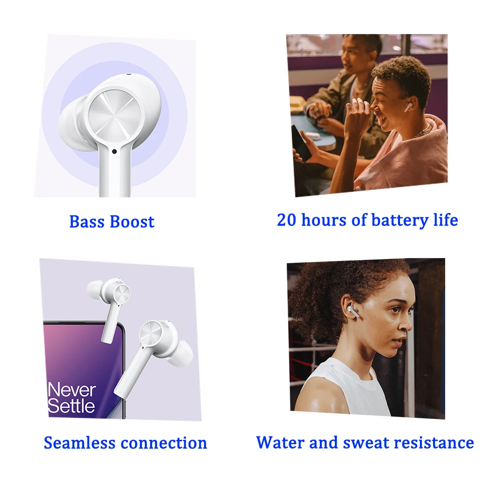 New Arrivals OnePlus Buds Z TWS Bluetooth Earphone 10mm Dynamic IP55 Waterproof True Wireless Stereo Headset Boost Bass