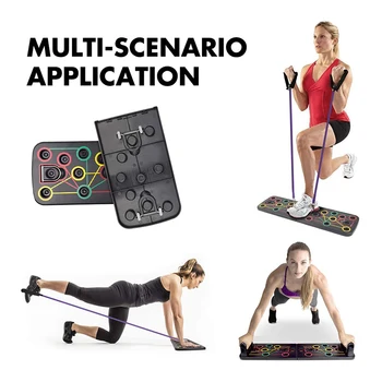 

Push Up Rack Board With tension rope Comprehensive Fitness Exercise Workout Push-up Stands Adjustable Push-up Stands