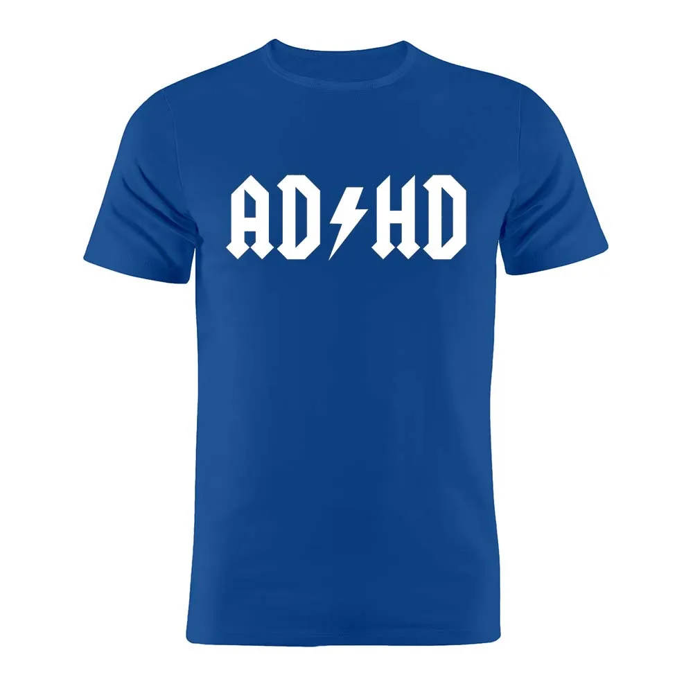 Хлопок унисекс футболка ADHD Забавный силуэт художественная Подарочная футболка