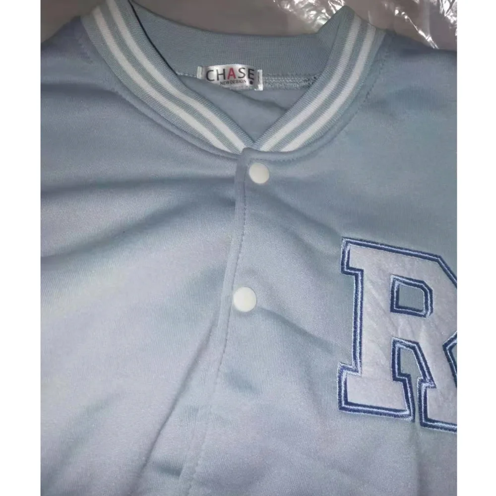 Spring Autumn Coat American Baseball Bomber Jacket Loose Letter R Men Women Couples Tops Harajuku Plus Size Jackets Streetwear