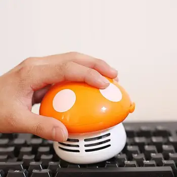 

Hot 6 Colors Mini Vacuum Cleaner 6 Colors Cute Mini Mushroom Corner Desk Table Dust Vacuum Cleaner For Car Home Computer Sweeper