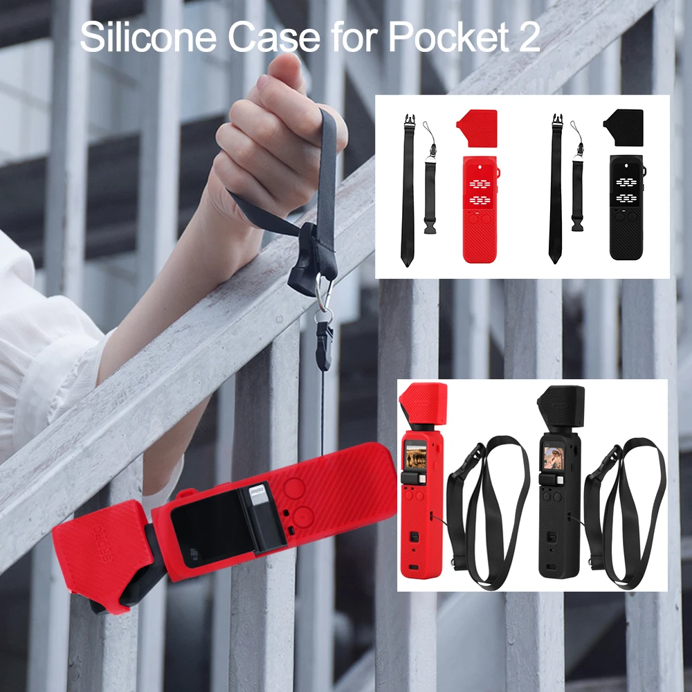 Custodia Morbida In Silicone Per Dji Pocket 2 Gimbal Camera Body Lens Protection Cover Antiscivolo Antiscivolo Per Osmo Pocket 2 Accessori