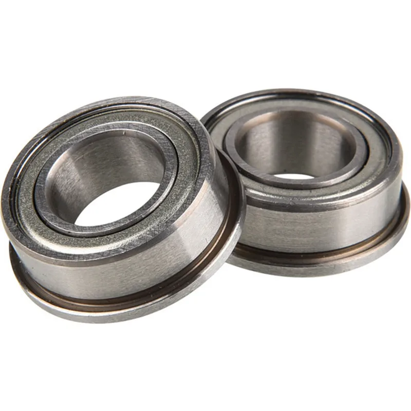 50pcs/100pcs F63800ZZ 10*19*7mm flange deep groove ball bearing F63800 F63800Z 10x19x7mm Flanged bearing