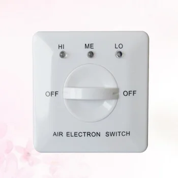 

Panel Pipe Fan Speed Controller Fan Coil Three-speed Control Switch Central Air Conditioning Switch (White)
