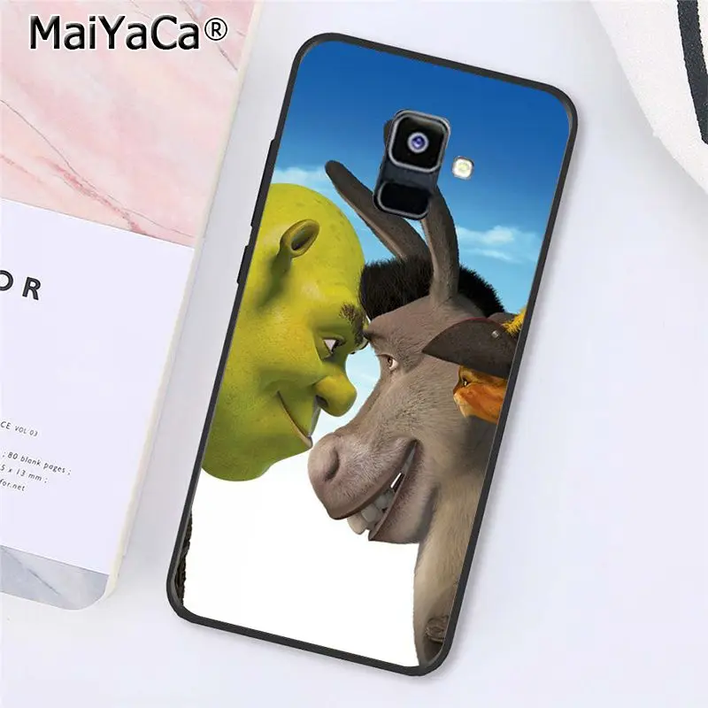 MaiYaCa мультфильм, значок из кинофильма "Шрек" Кун чехол для телефона для samsung Galaxy A7 A8 A6 плюс A9 A50 A70 A20 A30 A40 - Цвет: A8