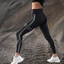 HIFOLK High Waist Women Workout Leggings Push Up Hip Sexy Leggings Breathable Absorb Sweat Fitness Pants for Sports Gym Black