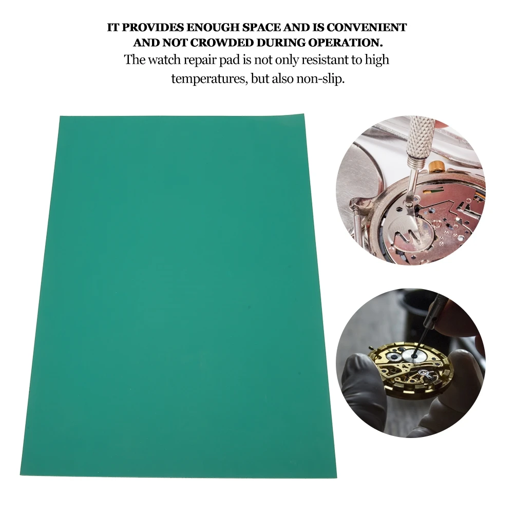 시계 수리 작업 패드, 시계공 용접 납땜 스테이션, 내열성 매트, 미끄럼 방지 절연 패드, 고무 접착제 매트, 34x24cm