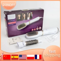 Hair Dryer Brush With 3 Interchangeable Brush Head Kit Negative Ionic Hair Dryer And Volumizer For Reducing Frizz And Static
