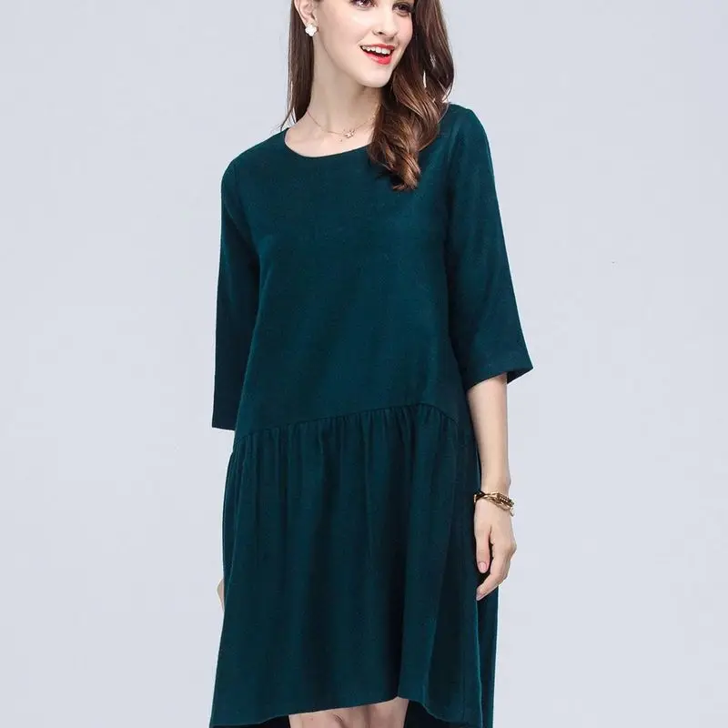 

Christmas silk floral dress women s clothes femme summer long sexy retro beach casual loose dresses plus size summer dark green