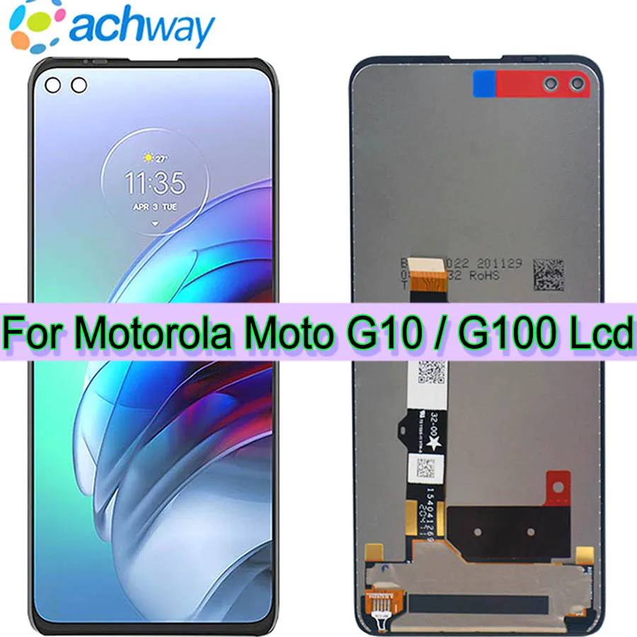 

Tested New For Motorola Moto G100 LCD Display Touch Screen Digitizer Assembly Replace For Motorola Moto G10 LCD XT2127-2 Display