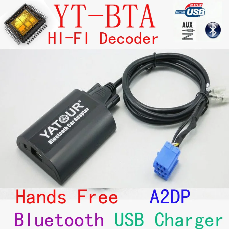 Автомобильные комплекты Yatour BTA Bluetooth гарнитура громкой связи A2DP для Renault Siemens VDO