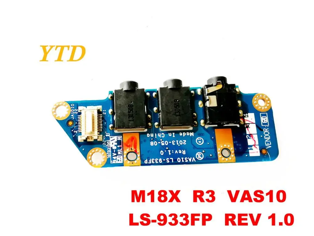 Для Dell M18X R3 аудио Плата M18X R3 VAS10 LS-933FP REV 1,0 испытанное хорошее