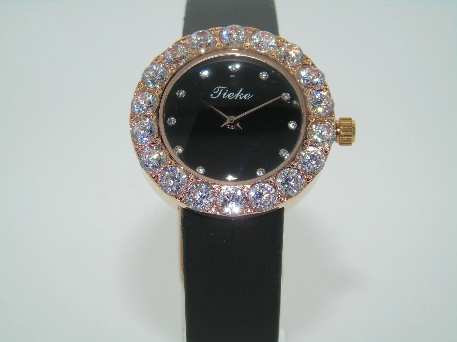 

Tieke Leather Belt K021 Quartz Watch Simple Paragraph with Diamond