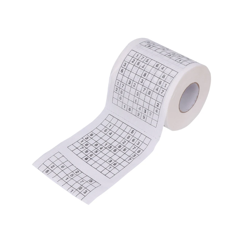 Новая прочная Sudoku Su мягкая бумага с рисунком Туалетная рулонная бумага хорошая игра-головоломка
