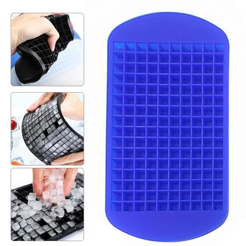 

Ice Cube Tray 160 Grids 1X1cm Silicone Fruit Ice Cube Maker DIY Small Creative Ice Cube Mold Square Shape Kitchen Accessories
