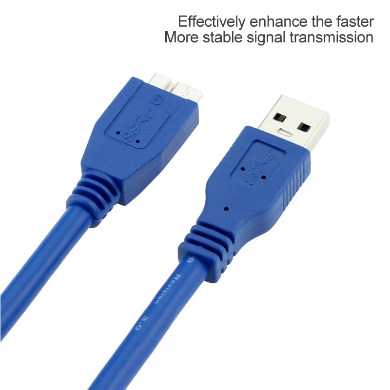 USB 3 0 штекер A к Micro B Кабель для передачи данных Шнур высокоскоростной внешний