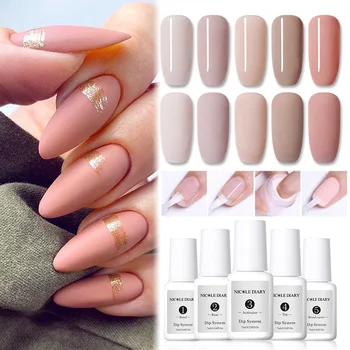 

NICOLE DIARY 10g Dipping Nail Powder System Nail Color Without Lamp Cure Natural Dry Nail Art Pigment Dust Decorations