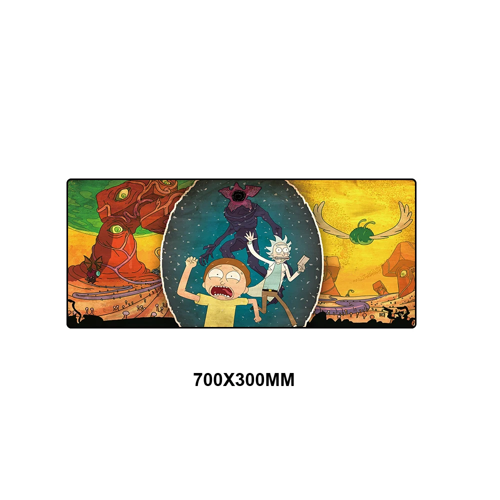 RKYMD-022 Коврик для мыши Рик и Морти, большой игровой коврик для мыши, нескользящий коврик с блокировкой, резиновый коврик для компьютера, геймера, клавиатуры, коврики для мыши, ноутбук, коврик для ноутбука - Цвет: RKYMD-022