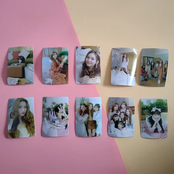 

10Pcs/Set High Quality Kpop Gfriend New Album 2020 SEASON'S GREETINGS Crystal Card Sticker Photo Stikcy Card Photocard Sticker