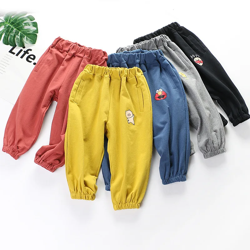 Autumn Childrenswear Crawler Men And Women Children Pure Cotton Sweatpants Trousers Closing Fashion Children Harem Pants Tr