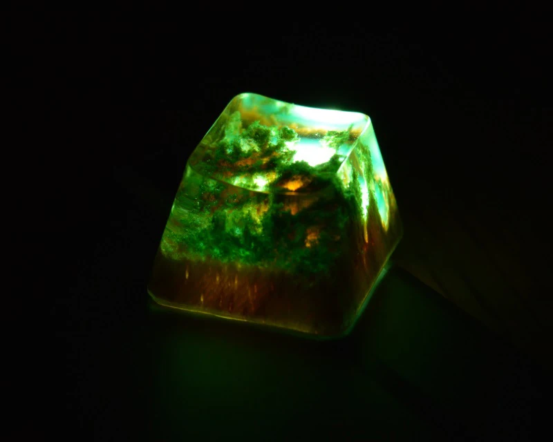 Лесная Смола keycaps artisan keycap для механической клавиатуры key cap
