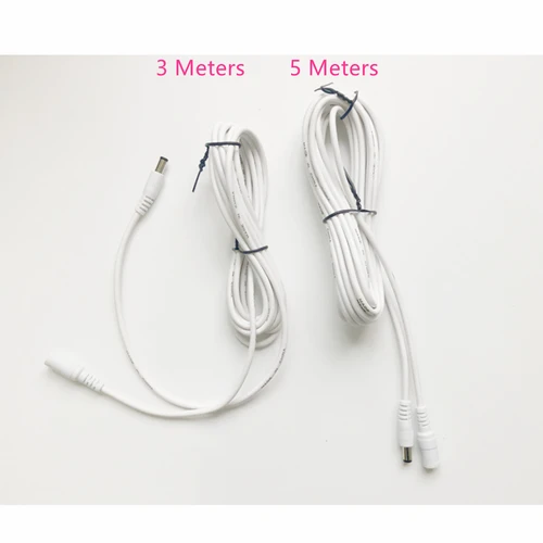 DC 12V 전원 어댑터 연장 케이블, 5.5x2.1mm, 암 수 전원 코드 연장 와이어 케이블, CCTV 카메라 라우터용 2