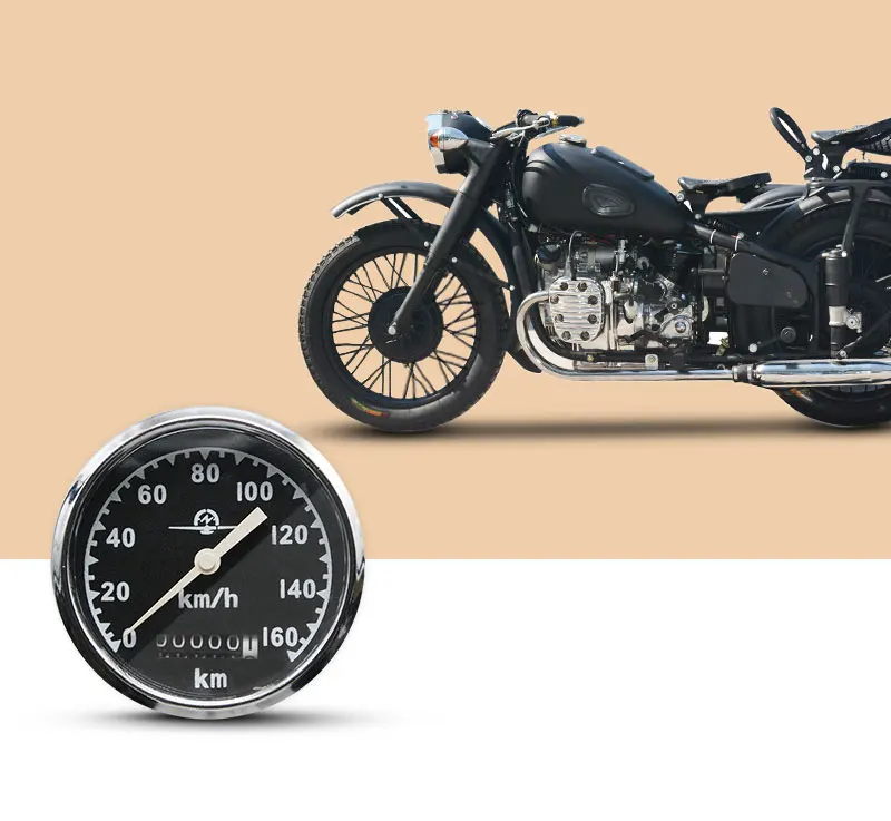 ALconstar-120 км 160 км Ретро Круглый мотоцикл спидометр CJ-K750 для ...