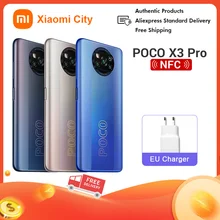 Poco X3 Pro 8 GO 256 GO 6 GO 128 GO Global Version Smartphone Xiaomi Smartphone Téléphone Portable Xiaomi