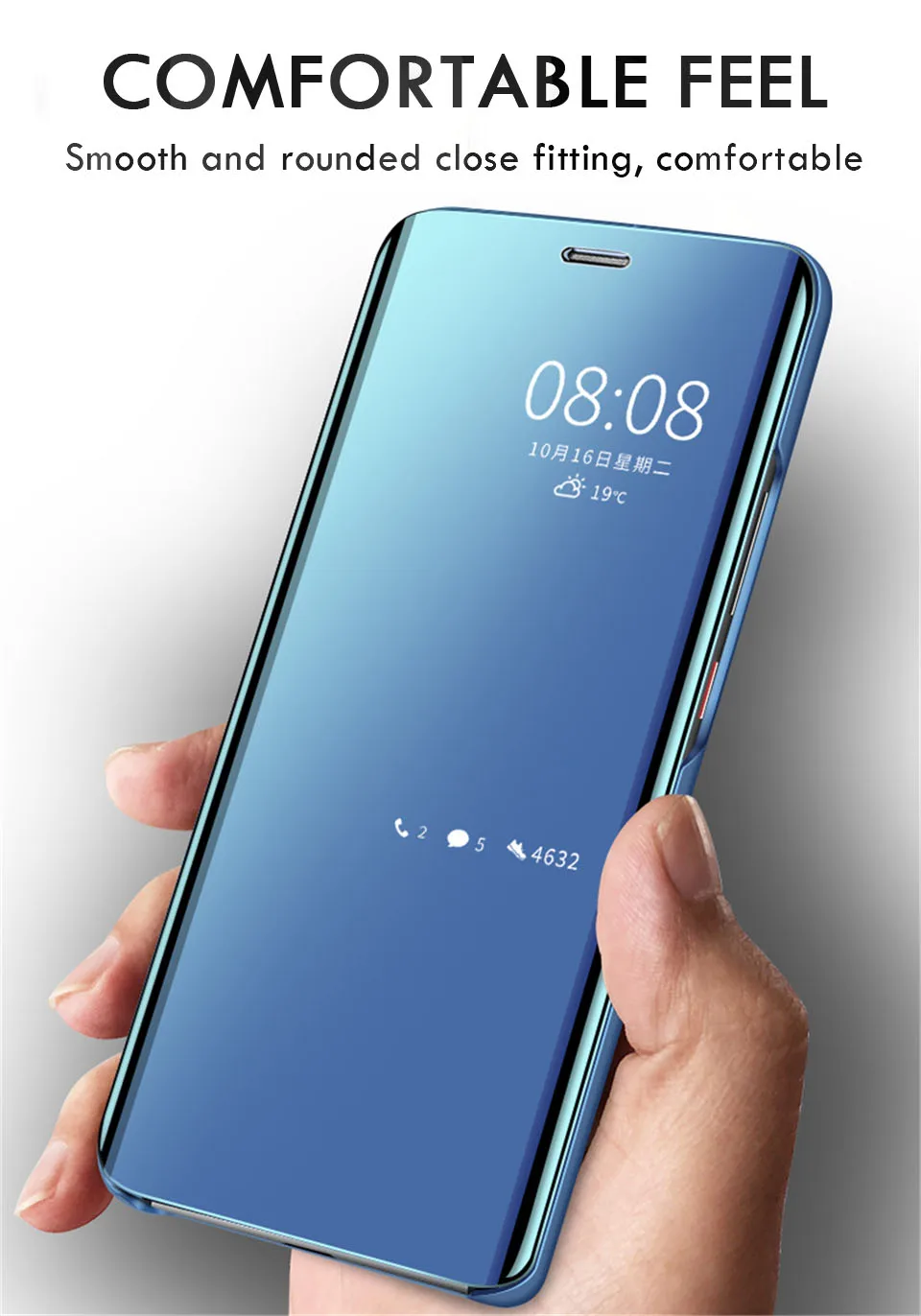 Умный зеркальный флип-чехол для телефона huawei P20 P30 P10 MATE 30 20 10 Lite Pro 20x чехол для телефона защитный чехол