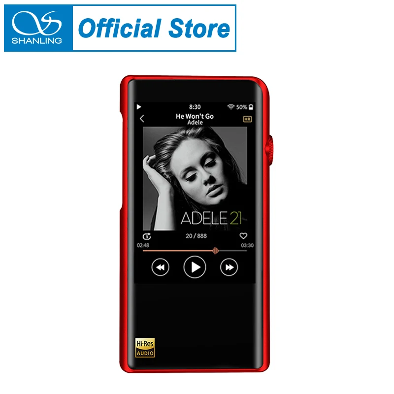 SHANLING-REPRODUCTOR de música portátil M5S Dual AK4493EQ, amplificador de auriculares con Bluetooth, MP3, USB, DAC, DSD256, 2,5/3,5mm, WIFI, DLNA Airplay