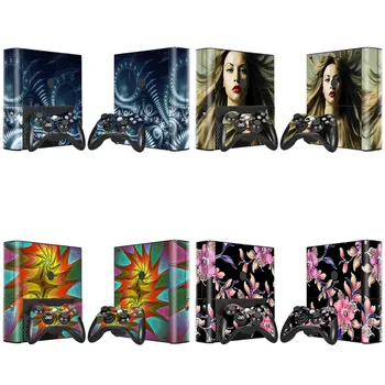 

Fashion Skin Sticker Decal For XBOX 360 E Console and 2PCS Controller Skins Stickers
