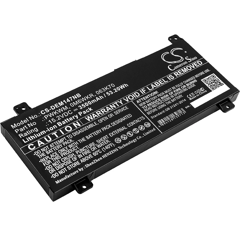 

UPGRADE Cameron Sino Battery For DELL Inspiron 14 7000,Inspiron 14 7466,Inspiron 14 7467