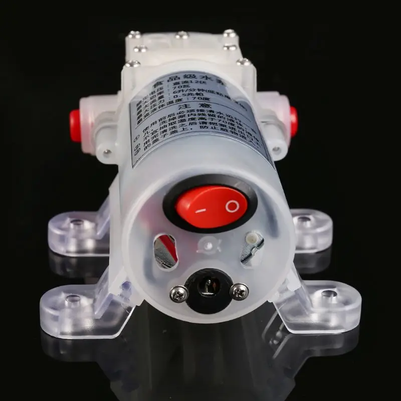 New DC 12V 70W Food Grade Diaphragm Water Pump Self Priming Automatic Pressure Control