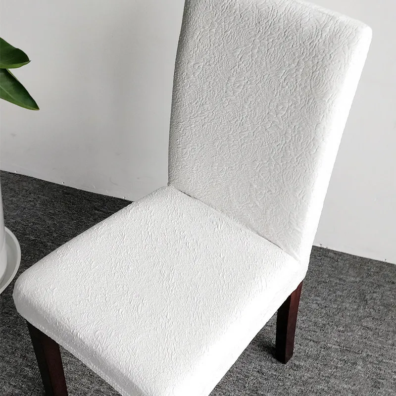 

White Spandex Cover On Chair Stretch Chair Cover Dining Room Seat Covers Decorative Chair Case For Wedding Seat Protector Case