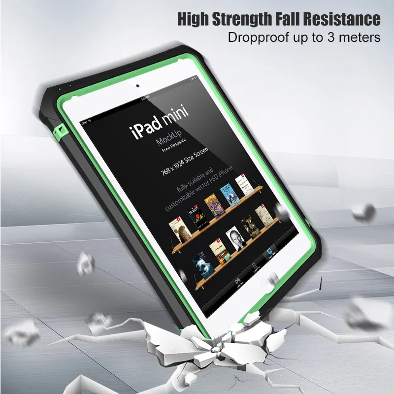 SHELLBOX водонепроницаемый чехол для iPad Mini5 подводный 360 полная защита прозрачный противоударный чехол для iPad Mini4 Открытый Дайвинг Плавание