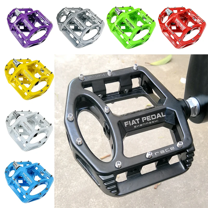 SHANMASHI велосипедные педали с широким шпинделем и плоской платформой, нескользящие легкие
