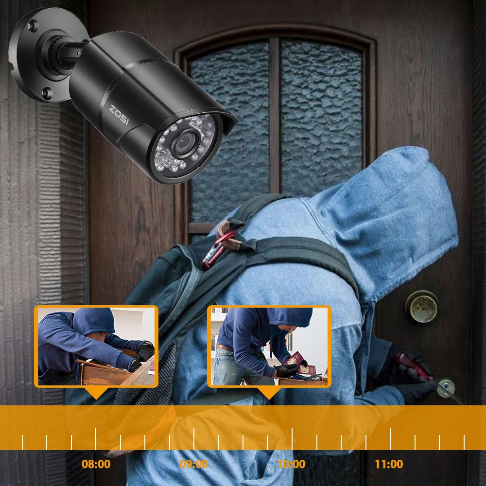 ZOSI 16CH 1080 P 2MP водонепроницаемый Indoor/Outdoor удаленного просмотра товары теле и видеонаблюдения безопасности системы с 12 цилиндрическая камера DVR комплект