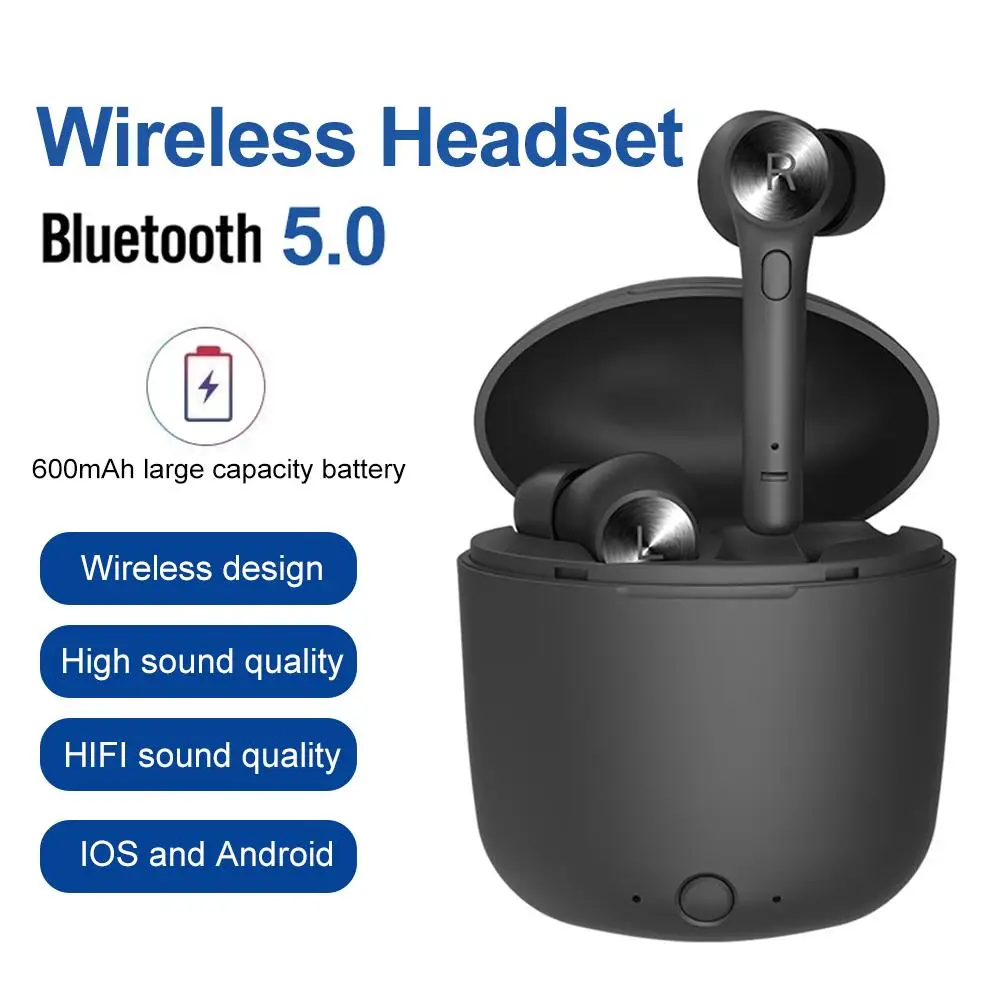 Цена Оригинальные Bluedio Hi наушники беспроводные Bluetooth 5,0 наушники туры стерео спортивные наушники вкладыши с зарядным устройством Встроенный мик...