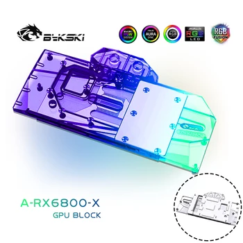 

Bykski Full Coverage GPU Water Block For AMD Radeon RX6800 Founders Edition,VGA Water Cooling PC Cooler 12V/5V A-RGB,A-RX6800-X