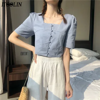 

ITOOLIN elegant girl fashion blouses 2020 summer Women clothing shirts women blouses female shirt autumn 2020 women's clothing