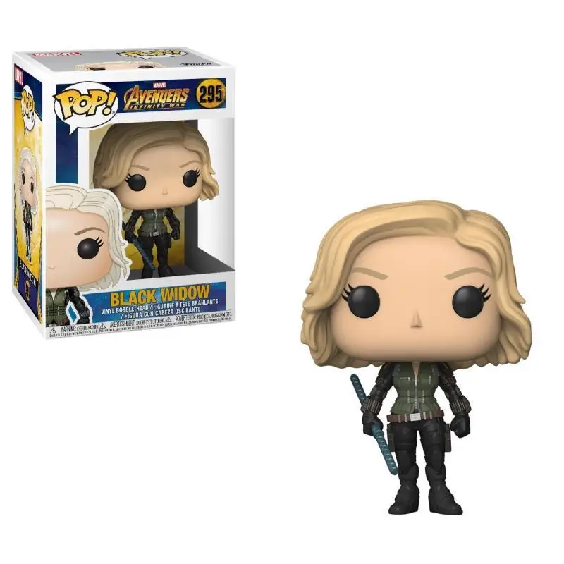 FUNKO POP Marvel игрушки флеш накопителей “Мстители” Черная Вдова 295 # пластиковая